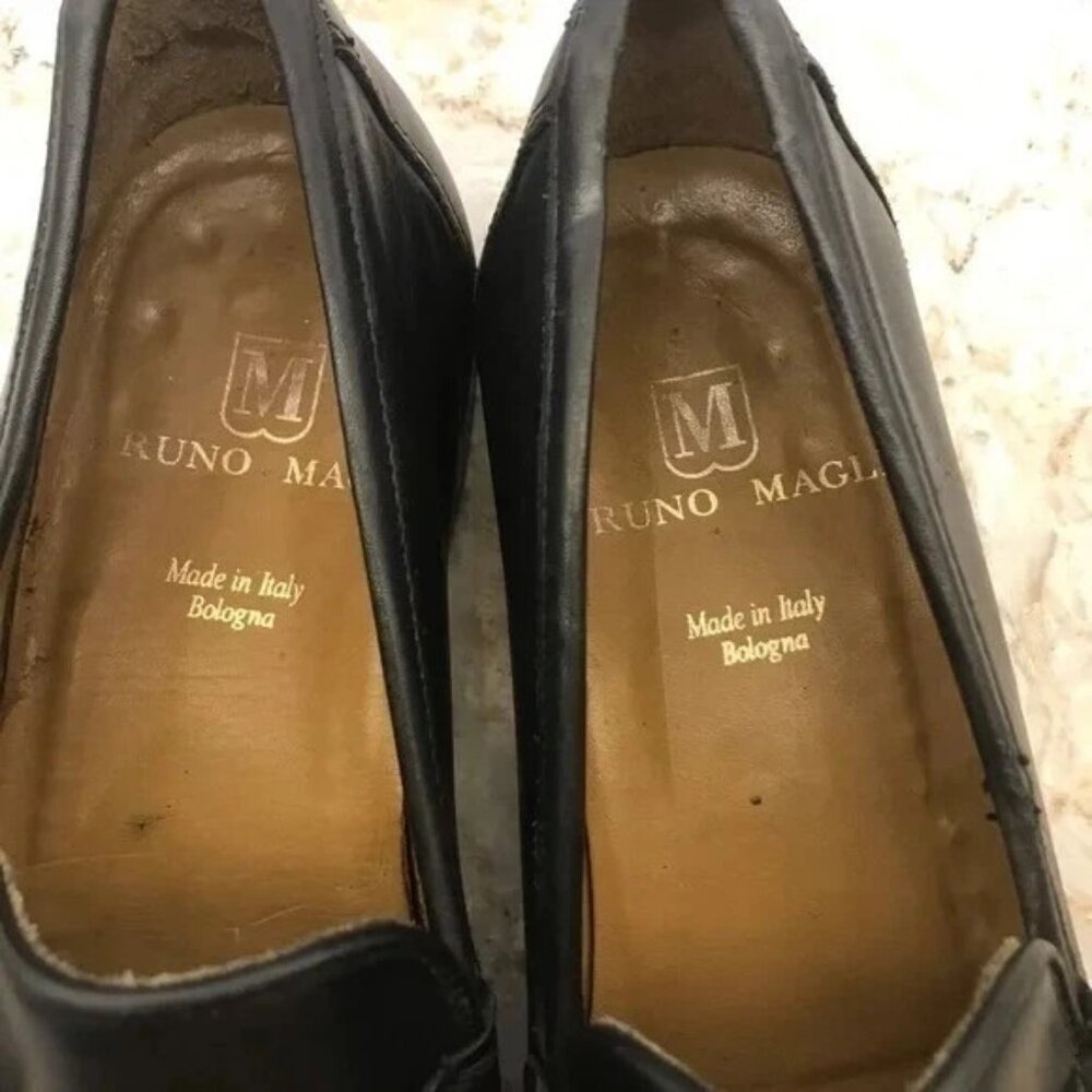 Bruno Magli Kurt horse but black loafers size 9 - Picture 6 of 6